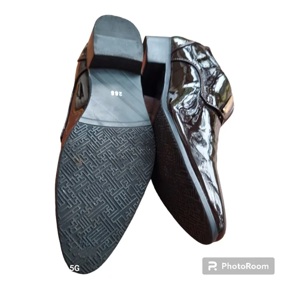 Popular Men's PU Leather Oxfords, Shiny Formal Shoes With Pointed Toe - Picture 3 of 9